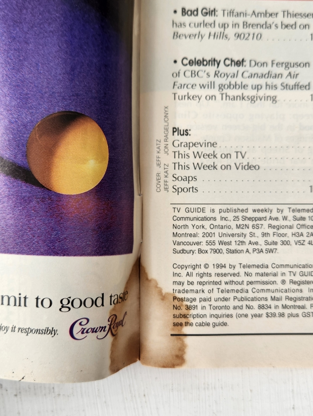 Vintage TV Guide 1994 October 8/14 Kate Mulgrew Star Trek Voyager - Picture 3 of 5